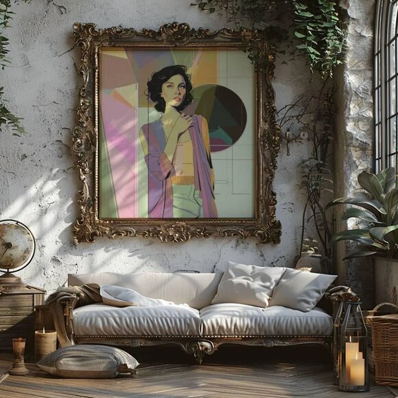 Original Vaporwave Fasion Art Art Print + Digital Copy, 80s 90s - Picture 5 of 7